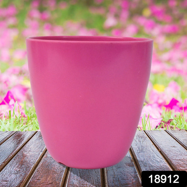 Plastic Flower Valencia (Pot) Home and Outdoor (1 Pc/Mix Colour)