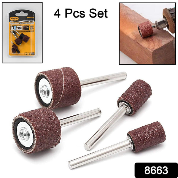 Sanding Band Drum Sleeves Mandrels for Dremel Rotary Tool (4 Pcs Set)