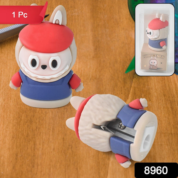 Cartoon-Shaped Pencil Sharpener with Built-In Eraser - Fun & Practical Stationery (1 Pc /Mix Design)