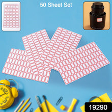 Multipurpose Blank Label Sticker Sheets (50 Sheet Set)