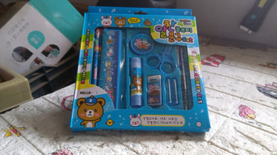 10-Pc Stationery Set for School, Office & Gifts with Pencil, Pen, Scissors
