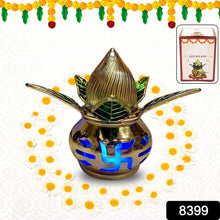 Gold Plated Eco Friendly LED Kalash for Pooja Mandir (1 pc / Multicolor LED)