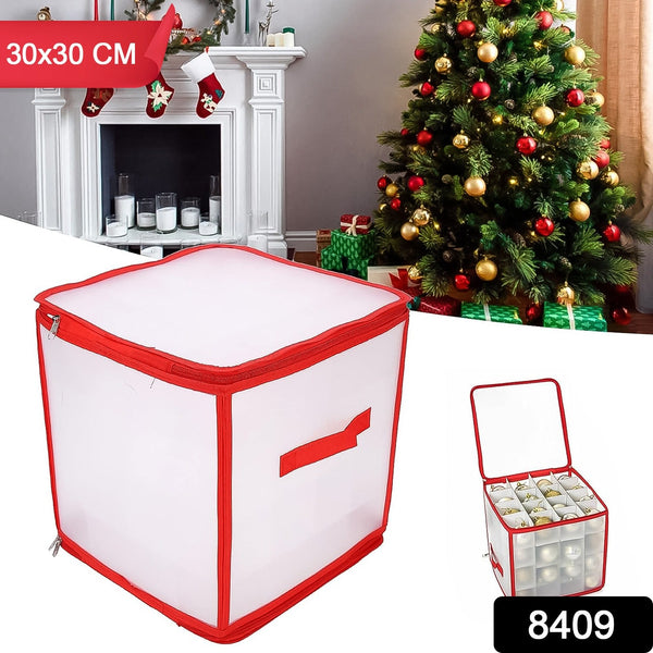 Storage Box Transparent PVC Zipper Sealed Lasting Sock Organizer with Compartment (30×30 CM / Inside Cardboard sheet)