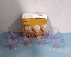 MODERN STYLE DESSERT & ICE CREAM BOWL PLASTIC 6PCS FOR HOME ,OFFICE,PARTY