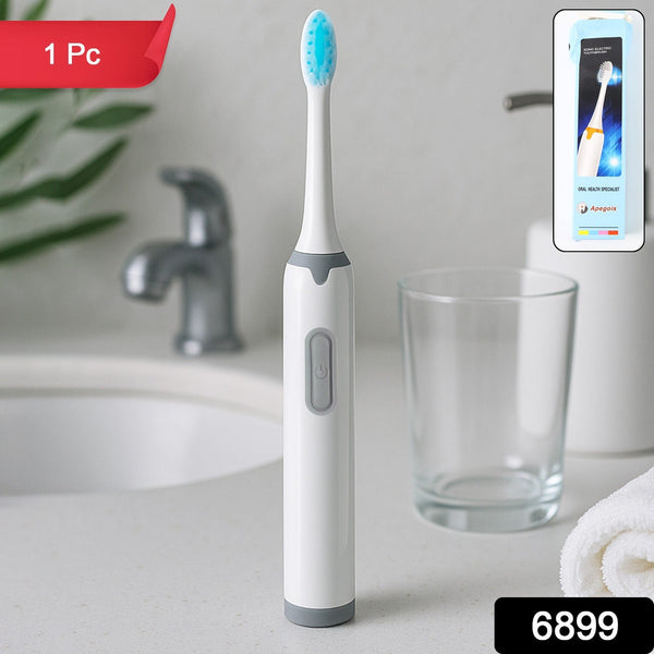 Battery-Operated Electric Toothbrush with Replaceable Head (1 Pc)
