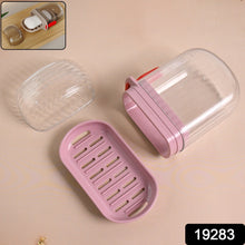 Multipurpose Plastic Soap Dish with Transparent Dust-Proof Lid, Sabudani (1 Pc)