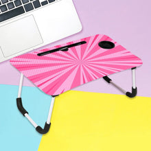 Barbie Design Foldable Study & Laptop Table for Children with Tablet Slot & Cup Holder