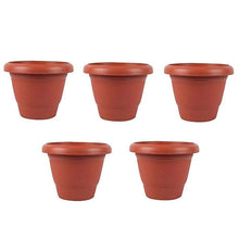 Garden Heavy Plastic Planter Pot / Gamla (Brown, Pack of 1)