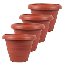 Garden Heavy Plastic Planter Pot / Gamla (Brown, Pack of 1)