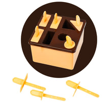 Plastic Kulfi Mold, Kulfi Molds 8 pcs Tray Ice Cream Mold Reusable Frozen Kulfi Maker sicle Sticks Lolly Ice sicle Candy Mold for Children pink Color (Brown Box)