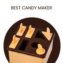 Plastic Kulfi Mold, Kulfi Molds 8 pcs Tray Ice Cream Mold Reusable Frozen Kulfi Maker sicle Sticks Lolly Ice sicle Candy Mold for Children pink Color (Brown Box)