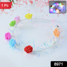 LED Flower Crown Headband – Multicolor Light-Up (1 Pc), Hair accessories