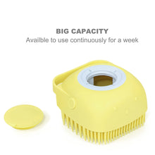 SILICONE MASSAGE BATH BODY BRUSH WITH SHAMPOO DISPENSER, SCRUBBER