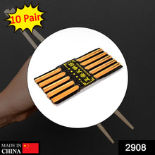 10pair Chopsticks Set Lightweight Easy to Use Chop Sticks with box for Sushi, Noodles and Other Asian Food