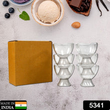 Serving Dessert Bowl Set - 6pcs Ice Cream, Salad, and Fruit Bowls (Brown Box)