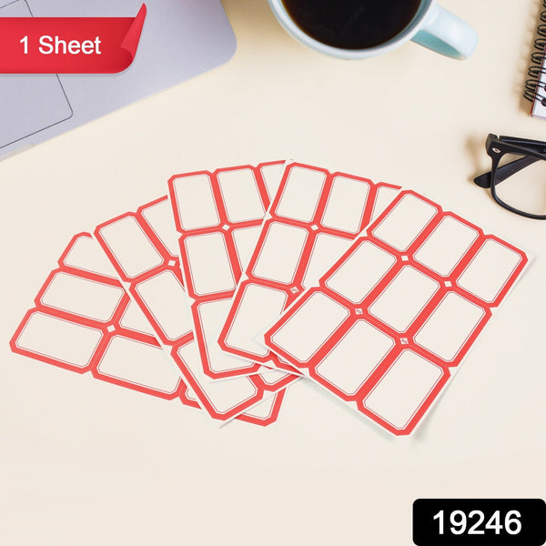 Multipurpose Writable Blank Label Sticker Sheets (1 Sheet)