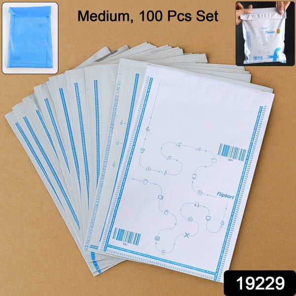 Flipkart Branded Security Courier Bags Medium Size, 100 Pcs Set