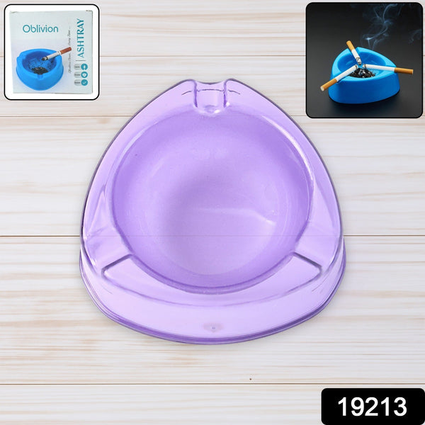Oblivion Transparent Pueple Plastic Ashtray (1 Pc)