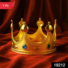 Royal Crown with Colored Gems (1 Pc / Golden & Silver)
