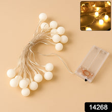 Battery Operated Warm White Globe Ball String Light