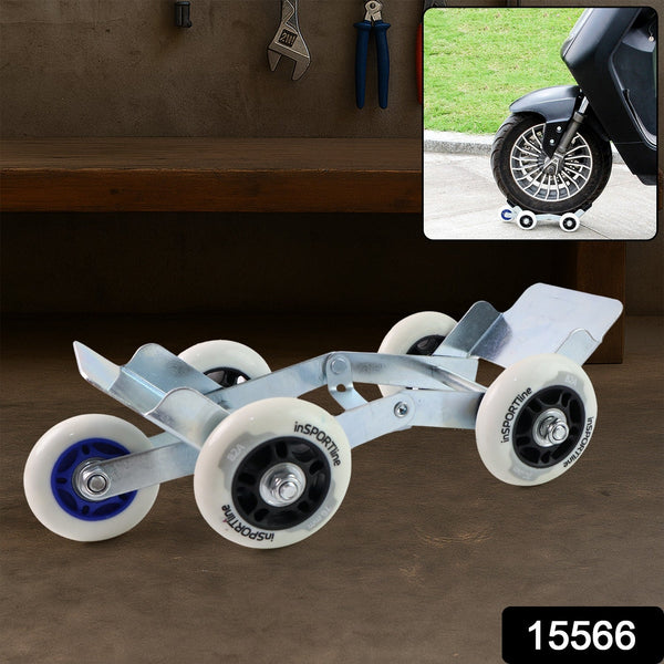 Universal Scooter/Bike Parking Support Roller with Heavy-Duty Wheels (1 Pc)