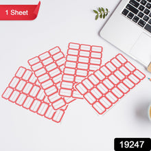 Multipurpose Writable Blank Label Sticker Sheets (1 Sheet)