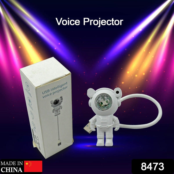 USB Intelligent Voice Projector Astro Night Light Projector, Galaxy Light Star Projector, Cartoon Light, LED Light, Desk Lamp, Mini Night Light, Cartoon Reading Lamp, USB Port for Kids Room Adults Bedroom Party Gaming Room