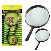 Magnifying Glass Lens – Dual-Sided Glass Magnifier for Reading & Eye Protection (75mm & 50mm, 2 Pc Set)