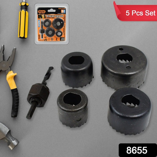32 / 38 / 44 / 54 mm Hole Saw Cutter with Mandrel 32-54 mm (5 Pcs Set)