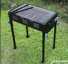 Terrace Garden Picnic Barbecue with Skewers & Wooden Handle