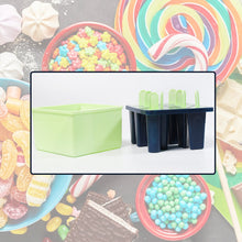 Plastic Kulfi Mold, Kulfi Molds 8 pcs Tray Ice Cream Mold Reusable Frozen Kulfi Maker sicle Sticks Lolly Ice sicle Candy Mold for Children