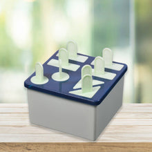 Plastic Kulfi Mold, Kulfi Molds 8 pcs Tray Ice Cream Mold Reusable Frozen Kulfi Maker sicle Sticks Lolly Ice sicle Candy Mold for Children Pista Color (Brown Box)