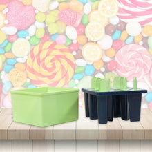 Plastic Kulfi Mold, Kulfi Molds 8 pcs Tray Ice Cream Mold Reusable Frozen Kulfi Maker sicle Sticks Lolly Ice sicle Candy Mold for Children