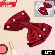 Hair Bow Knot Clip Suitable For Girls (1 Pc / Multicolour), Hair accessories