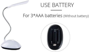 Portable LED Reading Light Adjustable Dimmable Touch Control Desk Lamp