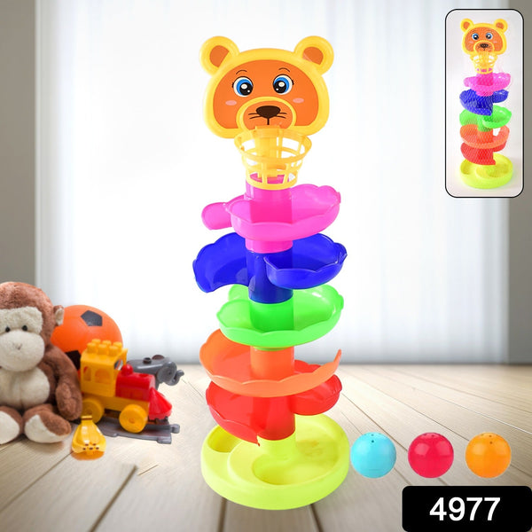 5 Layer Ball Drop and Roll Swirling Tower Educational Toy (1 Pc)