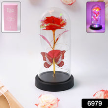 Elegant LED Eternal Rose in Plastic Dome (1 Pc / Battery Not included)