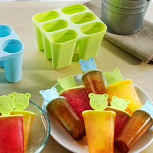 Plastic 6 Grid / Compartment sicle Ice Cream Mold (1 Pc)