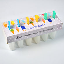 Ice Candy Maker Upgrade sicle Molds Sets 6 Ice Makers Reusable Ice Lolly Cream Mold Home-Made sicles Mould with Stick