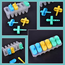 Ice Candy Maker Upgrade sicle Molds Sets 6 Ice Makers Reusable Ice Lolly Cream Mold Home-Made sicles Mould with Stick