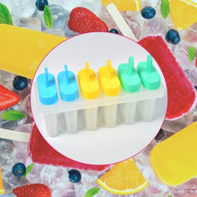 Ice Candy Maker Upgrade sicle Molds Sets 6 Ice Makers Reusable Ice Lolly Cream Mold Home-Made sicles Mould with Stick