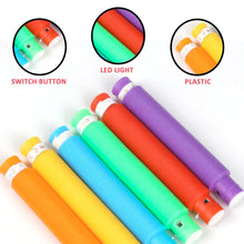 Colourful Tubes Sensory Toys Stretch Fidget Tube Toys Pull Tubes Fidget Toys