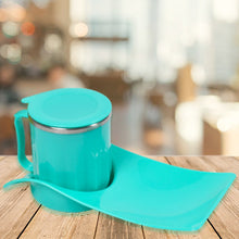 Snack Tray with 350ml Steel Cup for Kids & Home Use